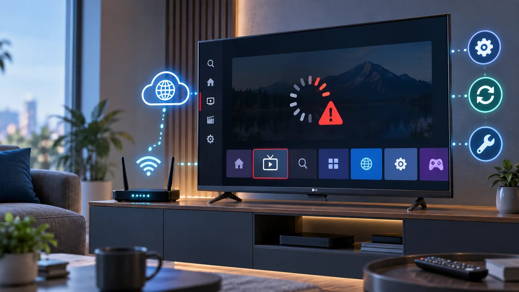 IPTV nie działa na telewizorze LG z webOS — przyczyny i rozwiązania